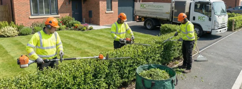Hedge cutting in Frodsham