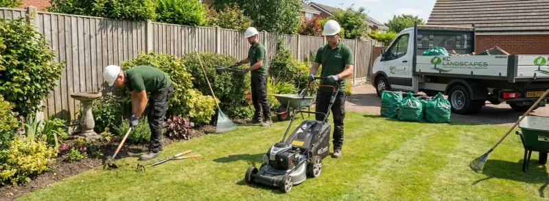 Residential garden work in Widnes