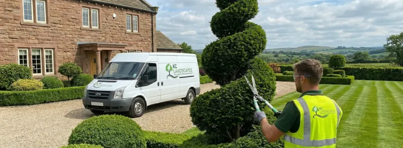 Residential topiary in Cheshire