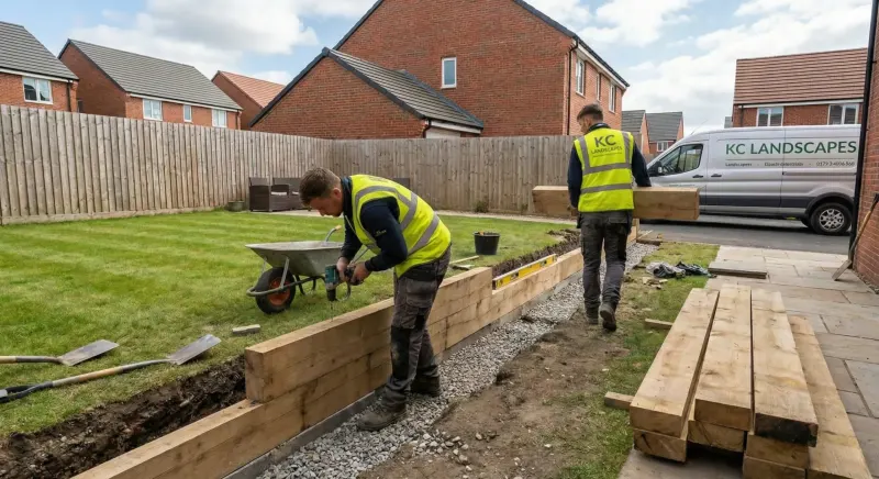 Sleeper wall installation in Cheshire