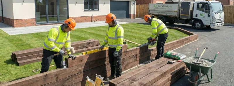 Sleeper wall installation in Cheshire