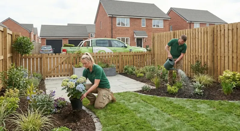 Soft landscaping in Runcorn, Cheshire