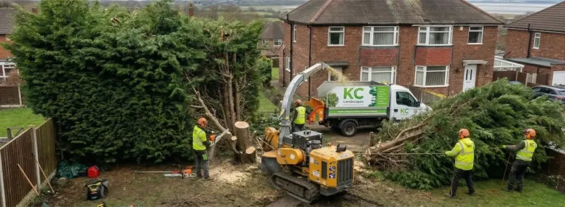 Specialist tree surgery in Frodsham by KC Landscapes
